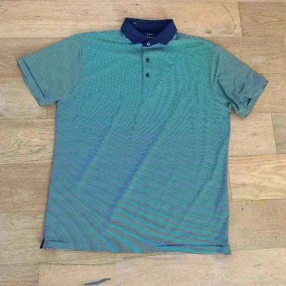 Mizzen + Main Phil Mickelson Polo Shirt Blue XL - Picture 1 of 6